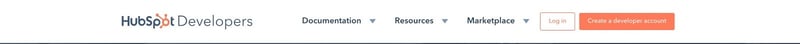 Encabezado global del sitio de desarrolladores de HubSpot Encabezado global del sitio de desarrolladores de HubSpot
